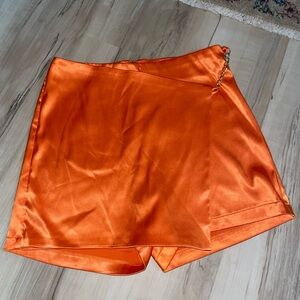 Windsor Radiant Orange Satin Skort